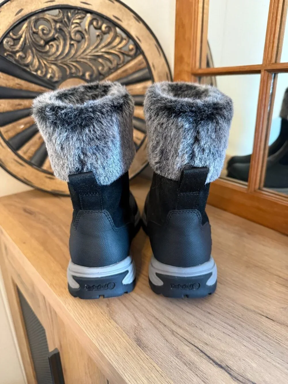 Timberland White Ledge Women's Snow Boots, Waterproof Black & Grey - 9.5USA